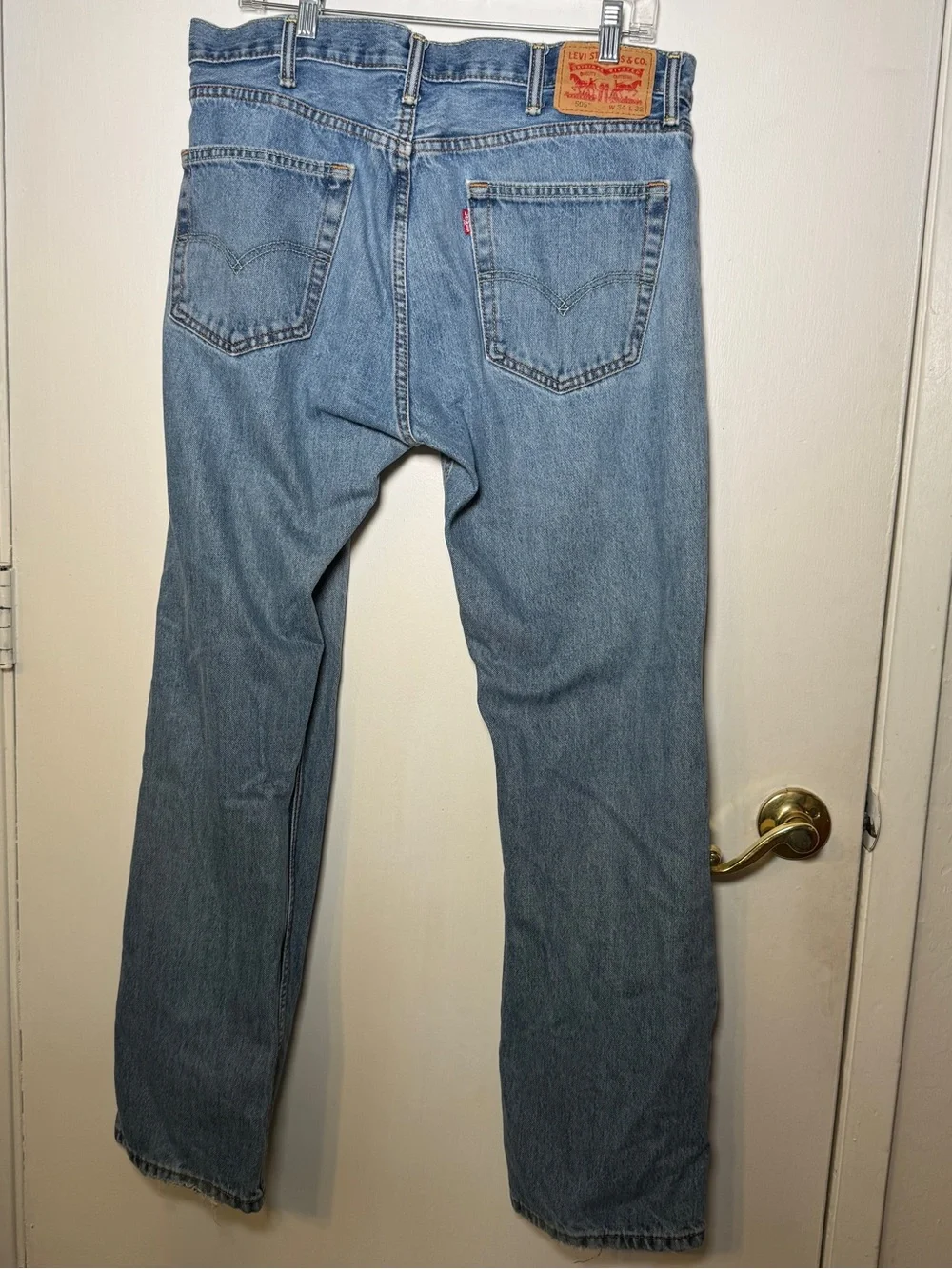 Levi's 505 34x32 Classic Men's Blue Denim Jeans